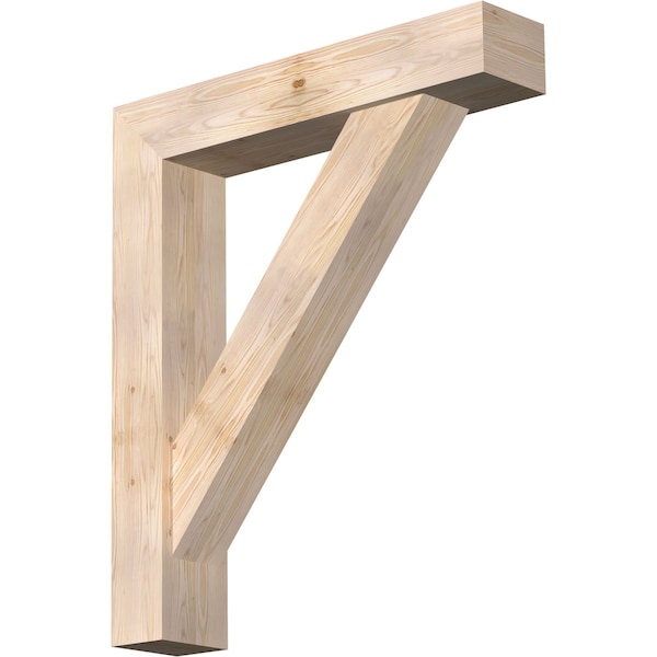 Ekena Millwork Traditional Craftsman Smooth Bracket w/ Offset Brace, Douglas Fir, 7 1/2"W x 38"D x 44"H BKT0806X38X44TRA04SDF - main